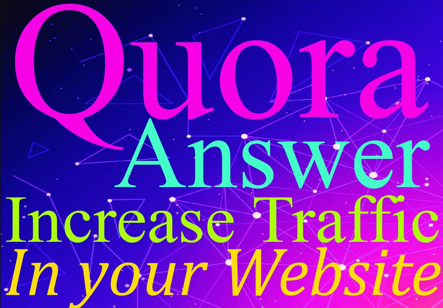 Promote your website in 10 Quora Answers