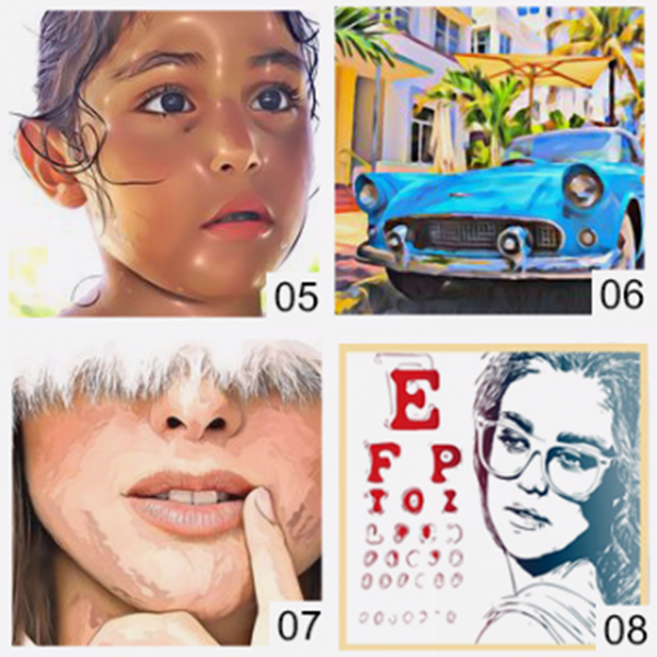 I will convert your image to cartoon vector drawing