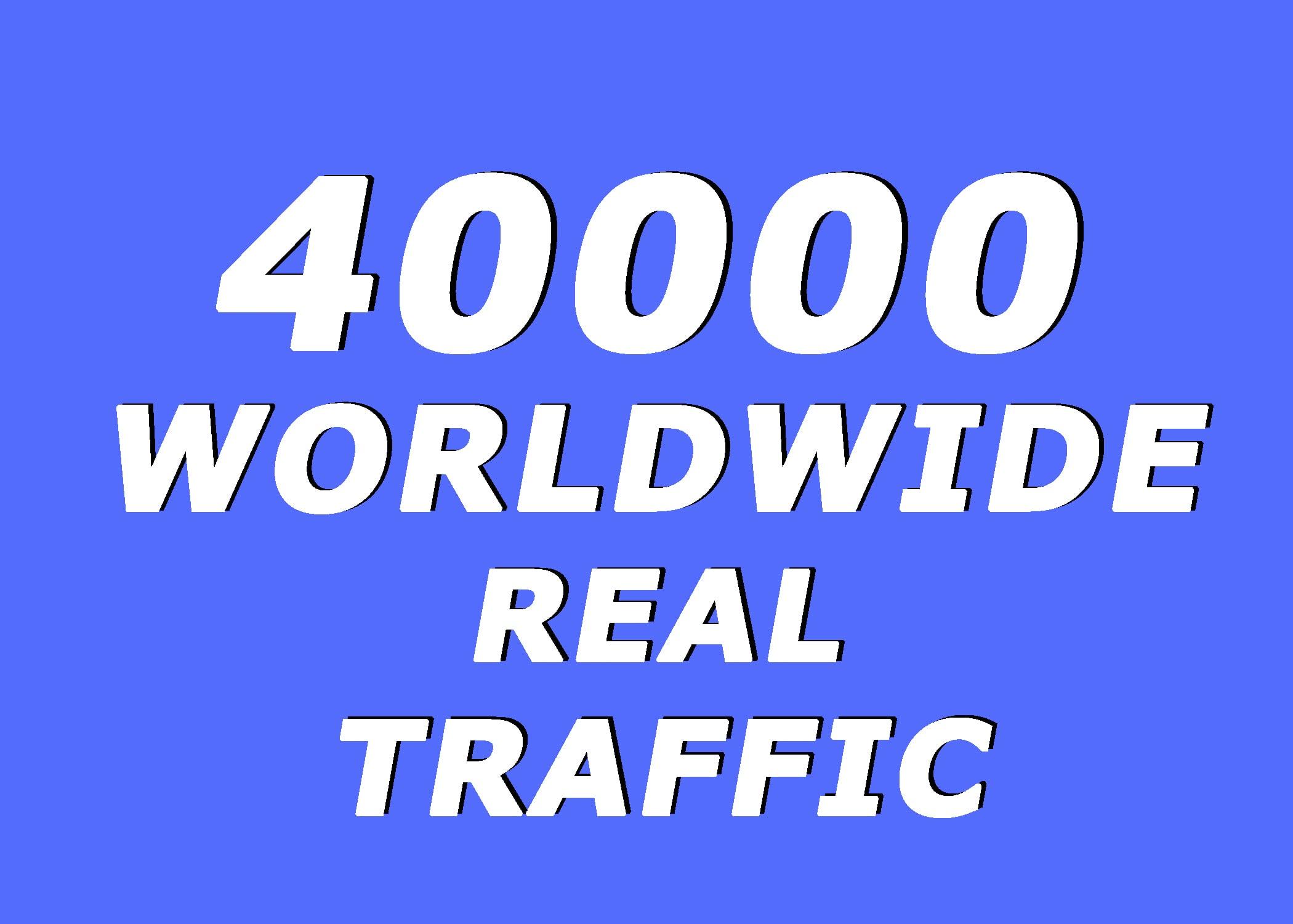 40.000+ Real Human Traffic from Social Media
