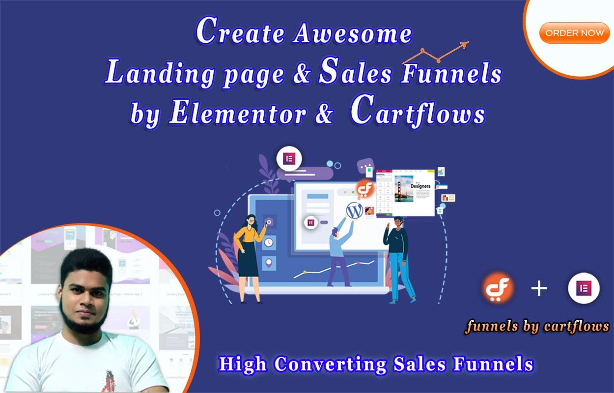 I will design high converting landing page and sales funnels