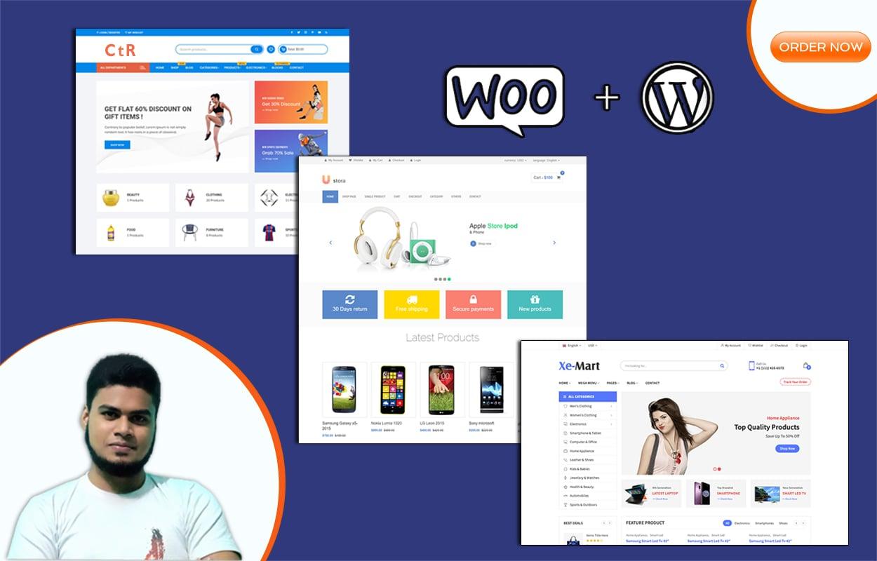 I will Create WordPress ecommerce website by woocommerce