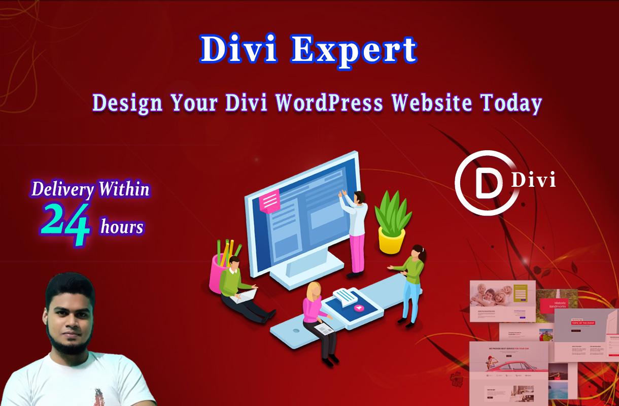 I will Design awesome divi WordPress webiste with divi