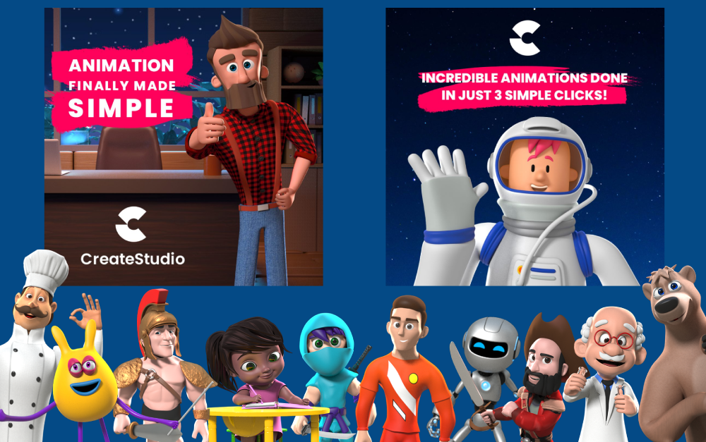 I will give you complete createstudio 2d animation and video production course