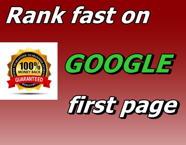 Rank your website in GOOGLE first page , guranteed