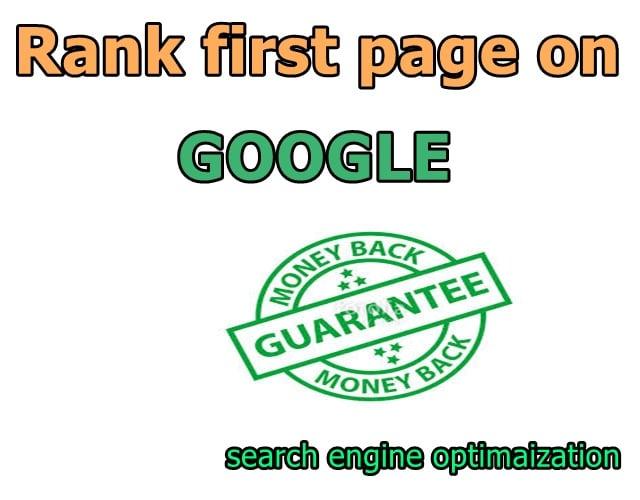 Guaranteed 1st page ranking of Google