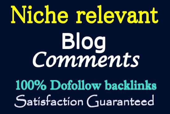 Get 20 HQ Niche Relevant Blog Comments Backlinks 