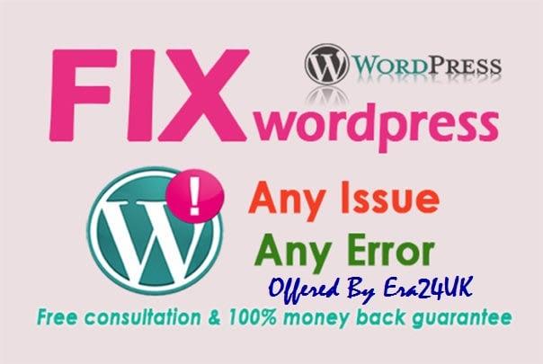Fix Errors, Update, Backup, Clone, Migrate, Bugs Fix , Indexing WordPress Website