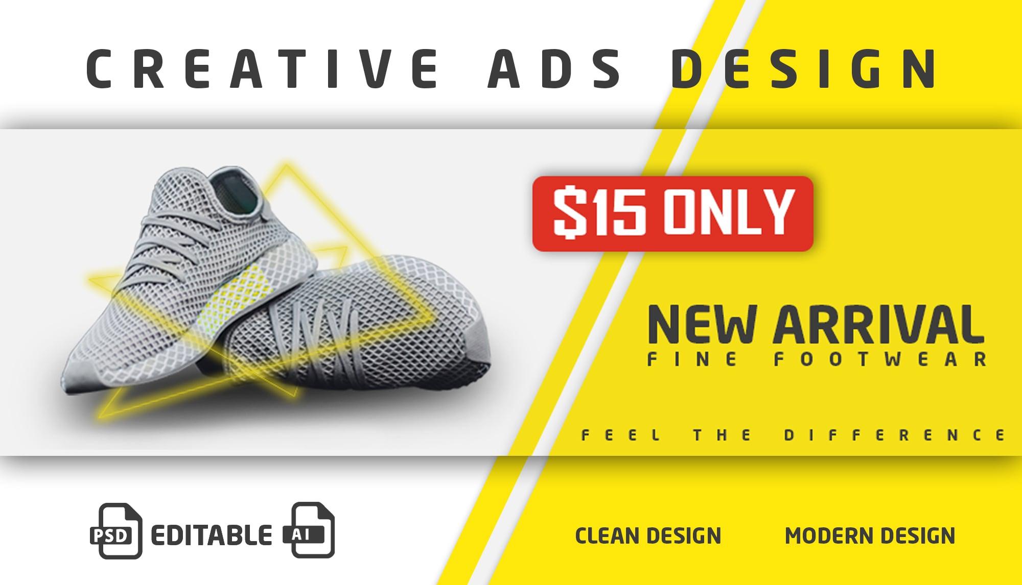 I will design eye catchy ads for your business or social media