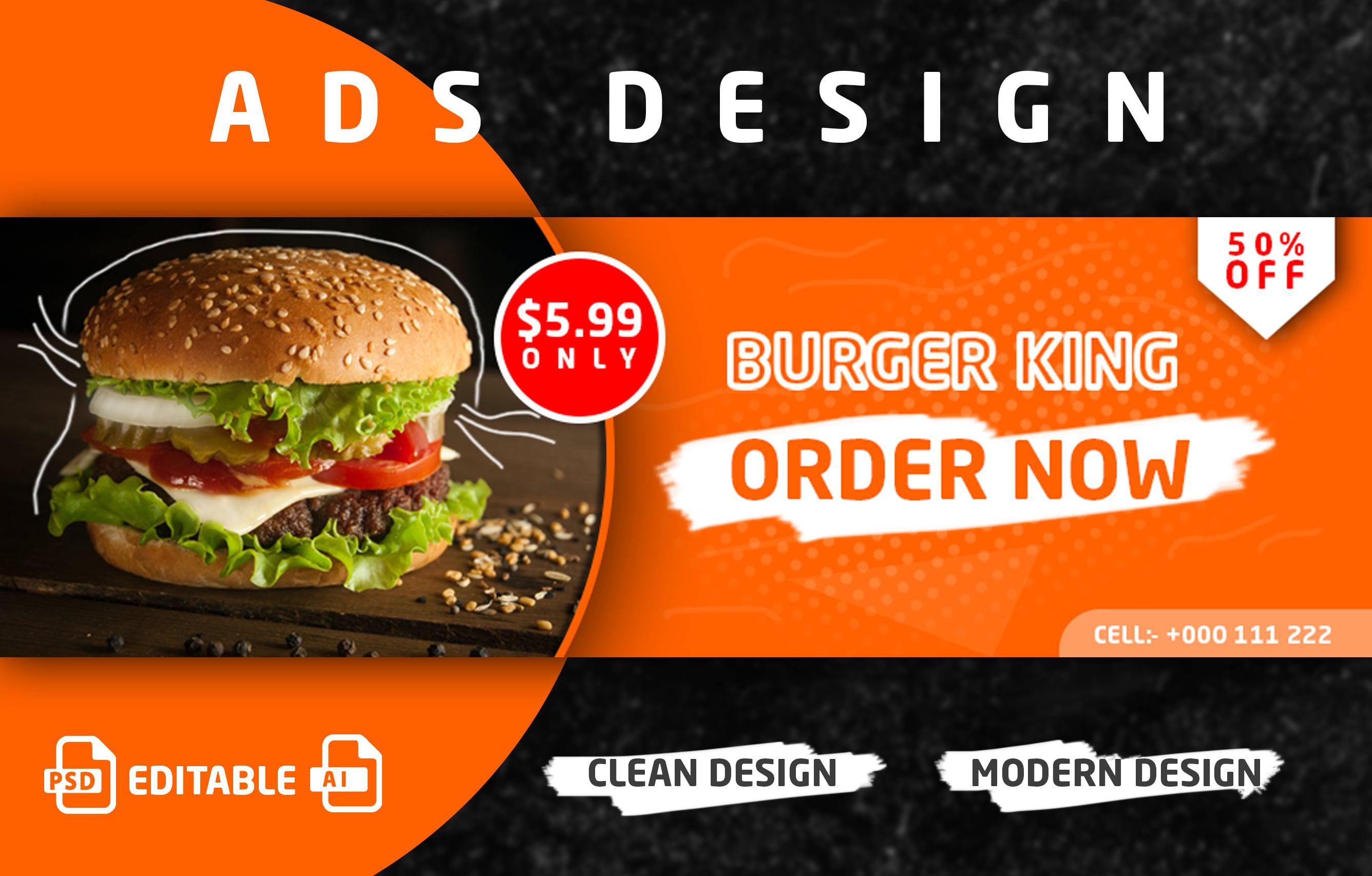 I will design eye catchy ads for your business or social media