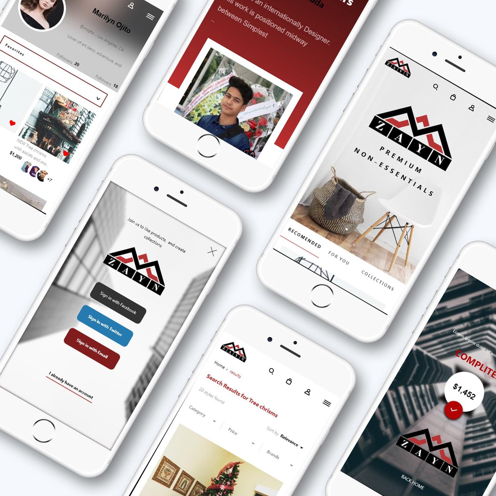 Mobile app Store - Web mobile store