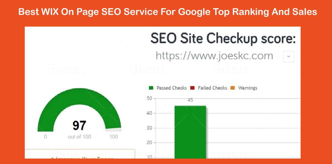 Best wix On Page SEO service for google top ranking and sales