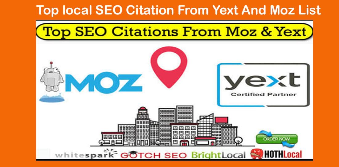 Top local SEO Citation From Yext And Moz List