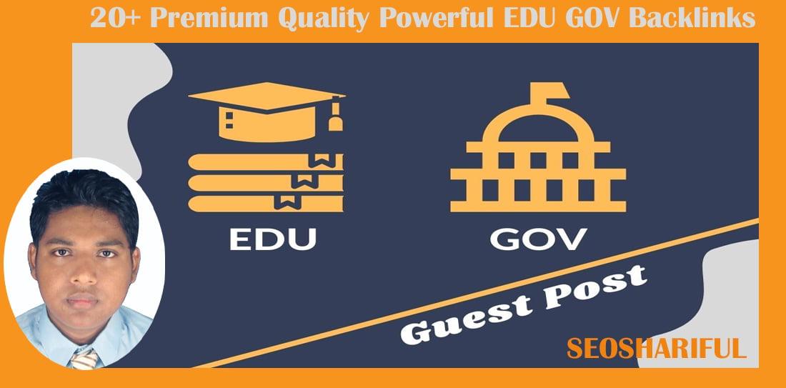20+ Premium Quality Powerful EDU GOV Backlinks