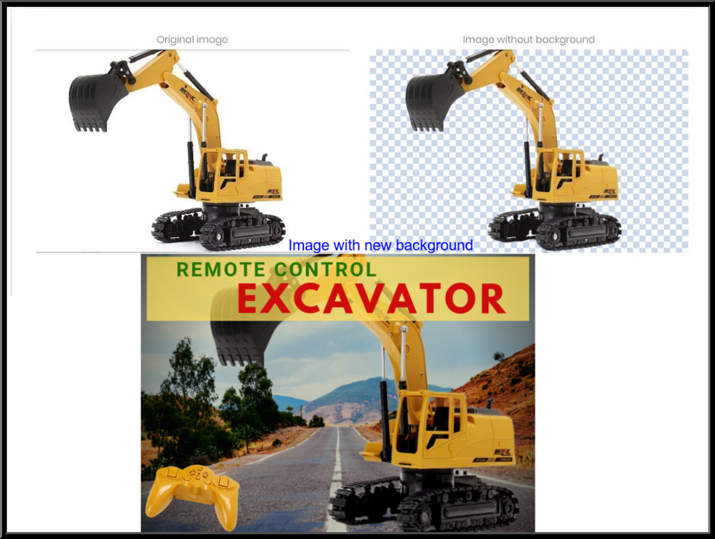 Remove background from 10 single images