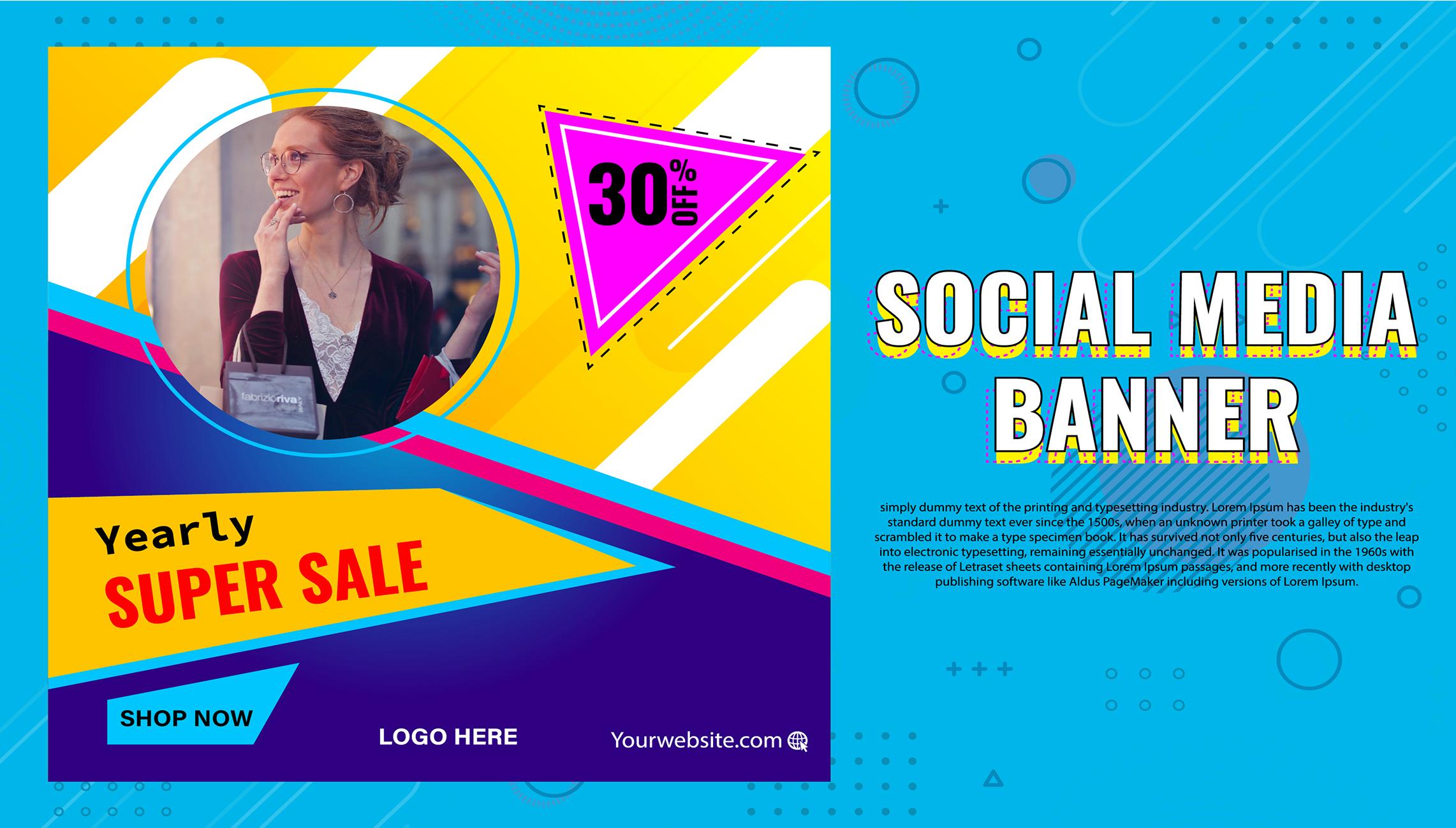 Design Your Facebook Cover or Social Media Banner within 24 hrs.