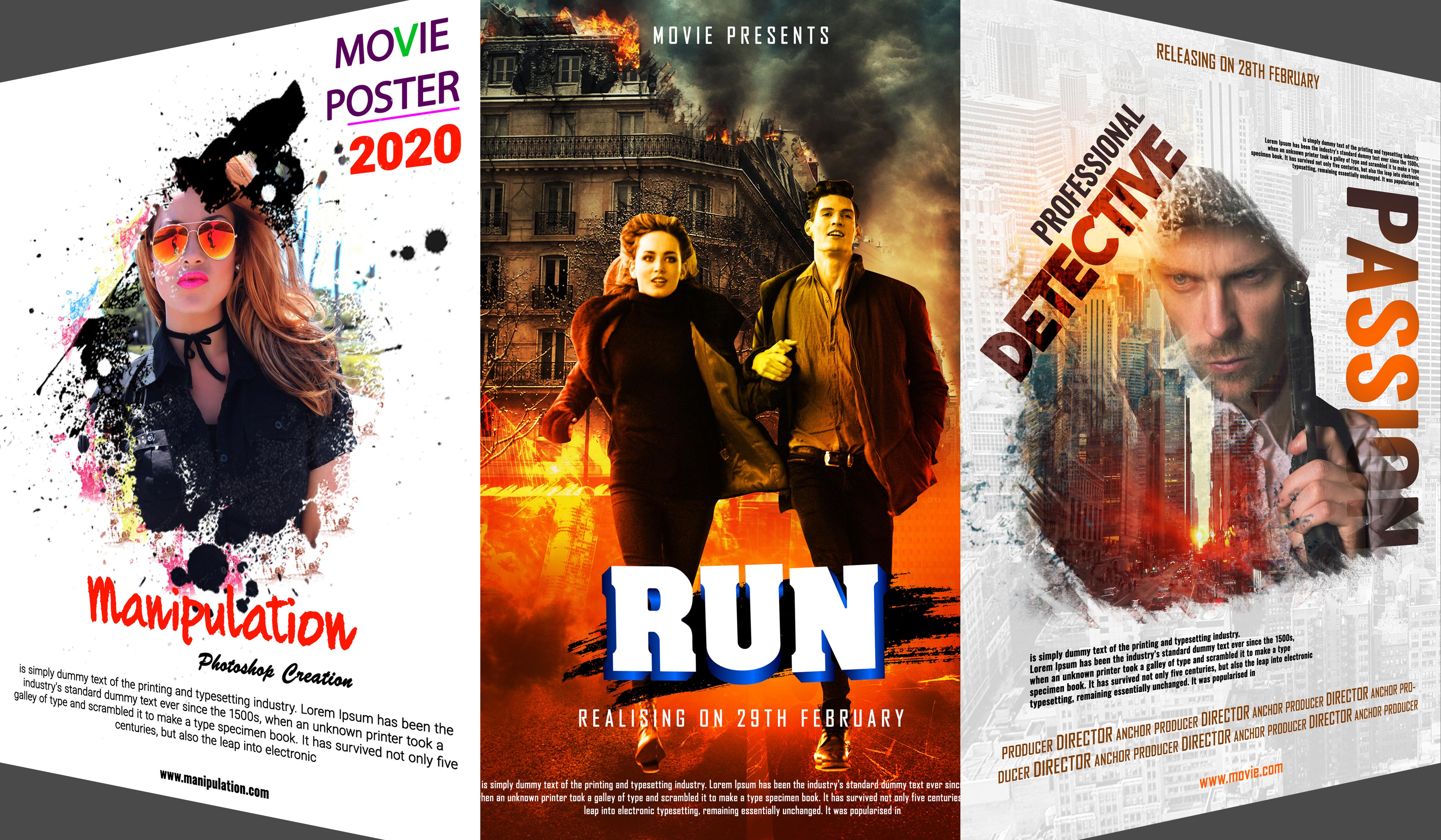 I will create Professional Movie Poster Design