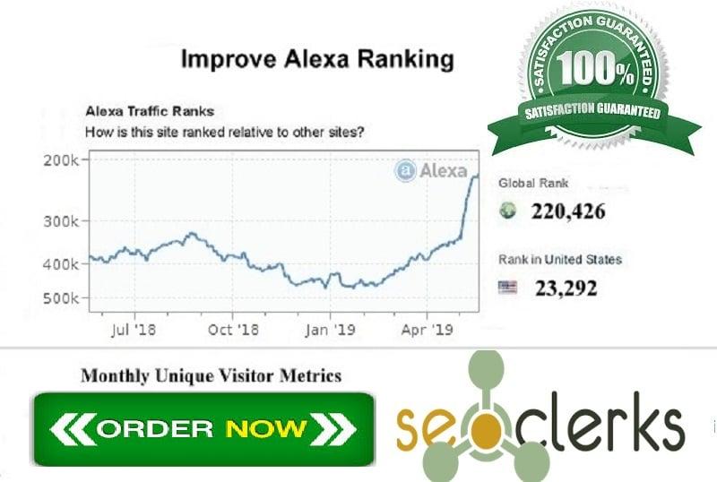I Will Improve USA Alexa Ranking Below 19k and global alexa ranking below 199k
