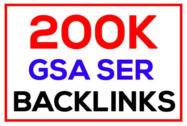 200k GSA SER High Quality Backlinks Ultimate SEO for Ranking on Google