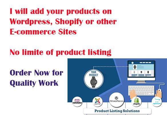 Add your products on Wordpress, Shopify & other E-commerce Sites