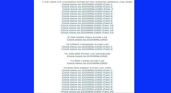 I Give you Email list for All niche fresh + Method to send 