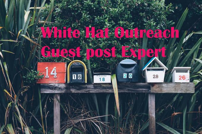 I will white hat outreach guest post SEO expert