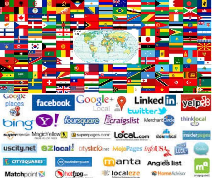 50 live local SEO citation for any country
