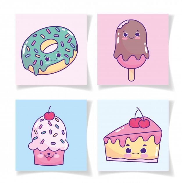 Thirty YUMMY designs for e-cards and other digital materials