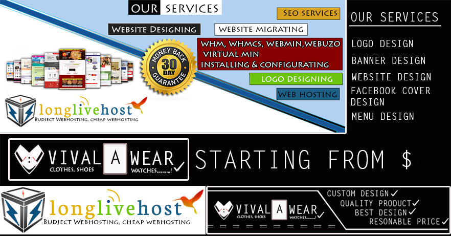 Design awesome social media cover or websites banner or logo or brochures or flyers 