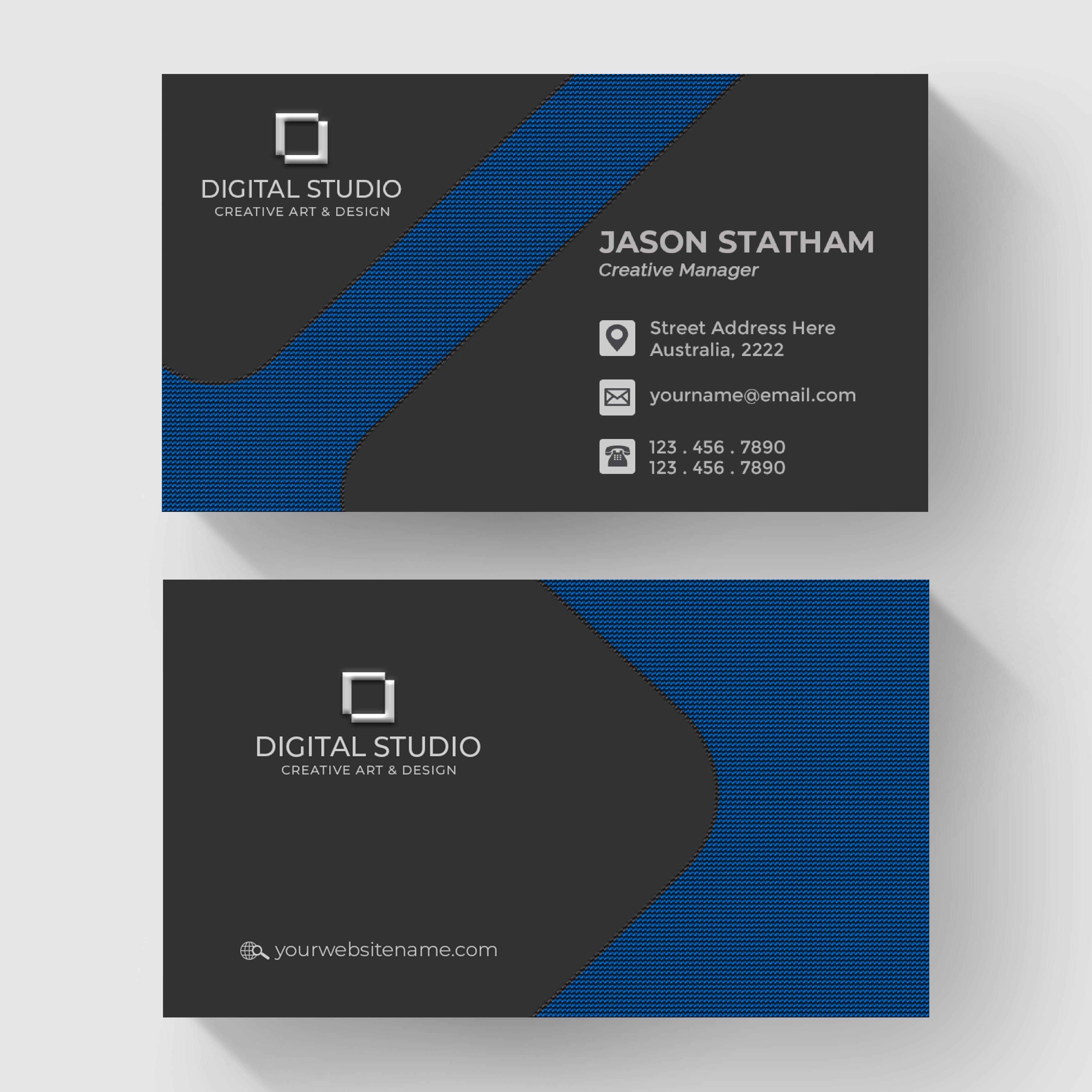 Design eye-catching business card, visiting card in a Day
