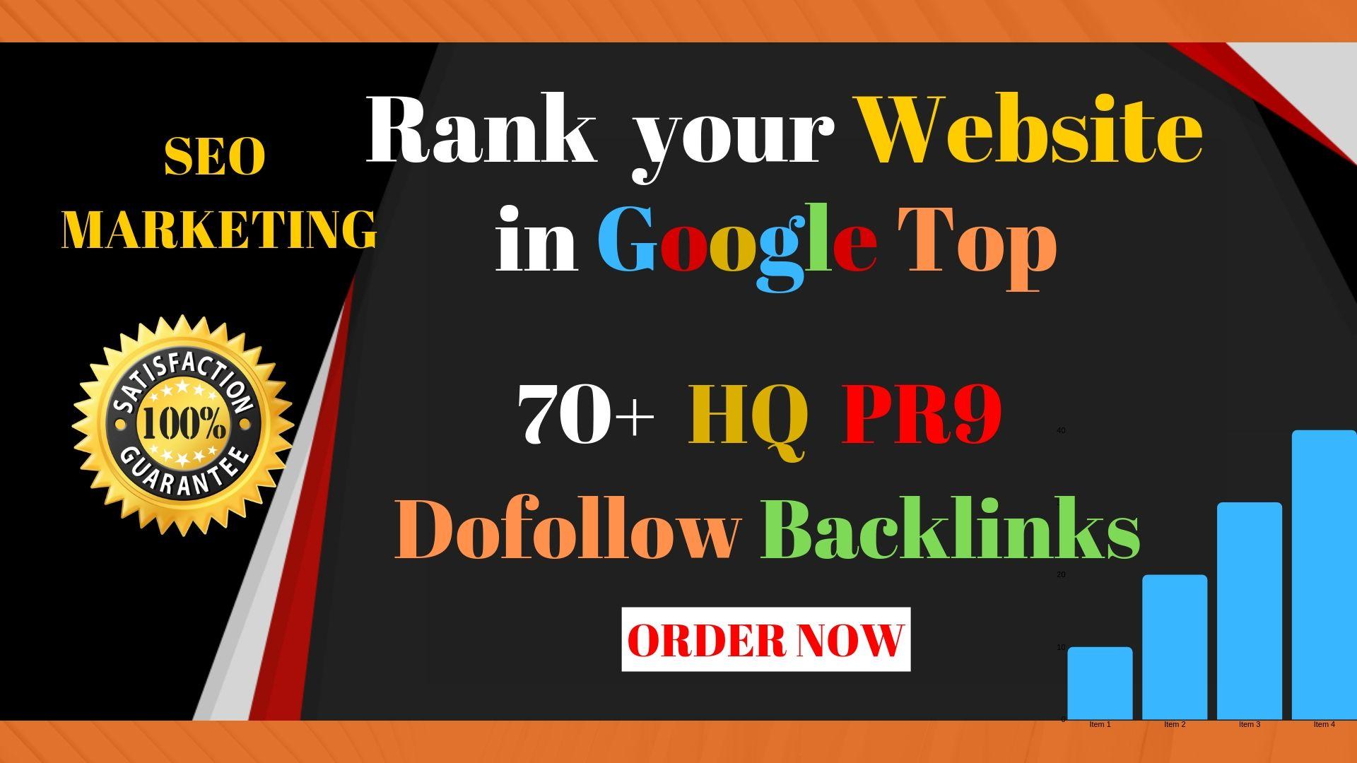 Create Manually 70 PR9 DA 90 Dofollow Profile Backlinks