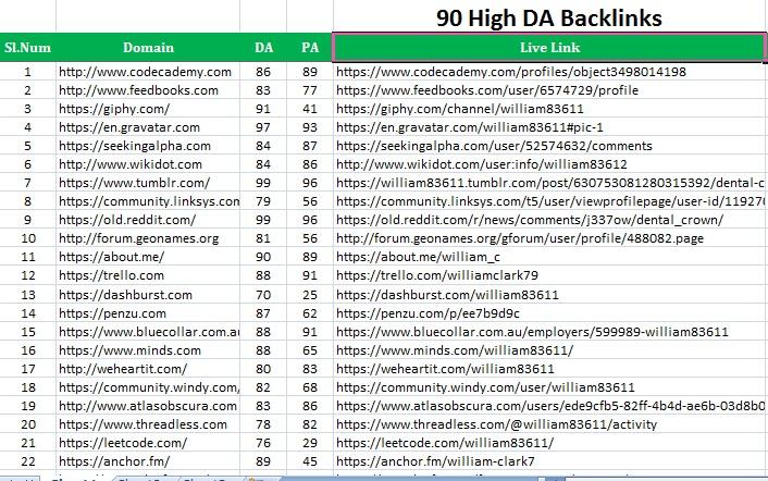 bulid 50 high DA PA authority seo backlinks, link buliding