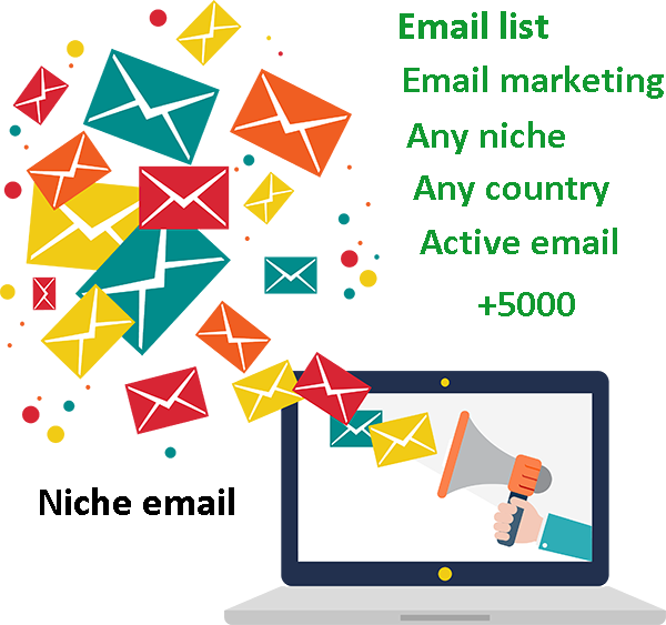 find targeted active email list for email marketing,any niche ,country