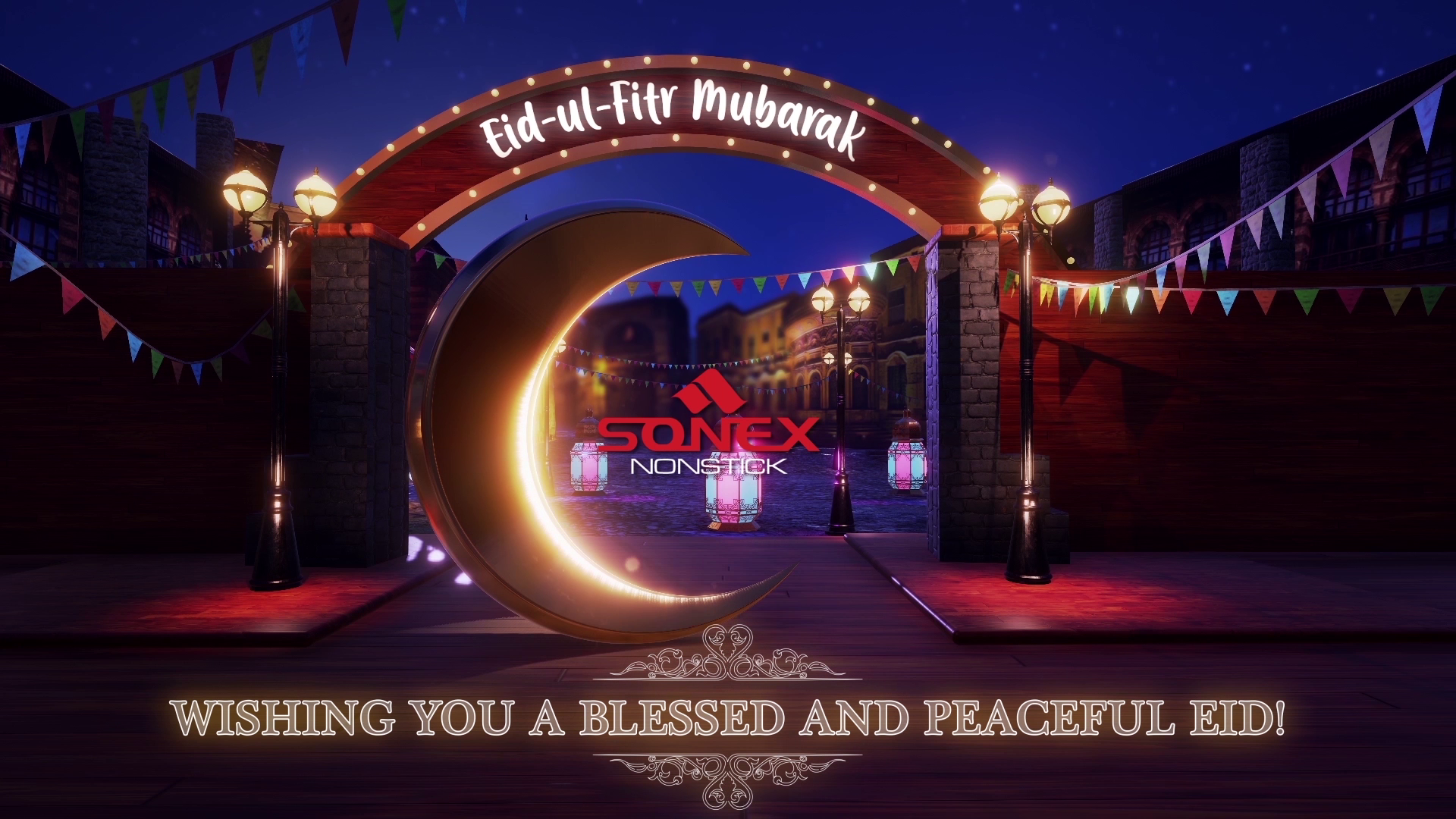 I will create custom Eid Mubarak greeting video