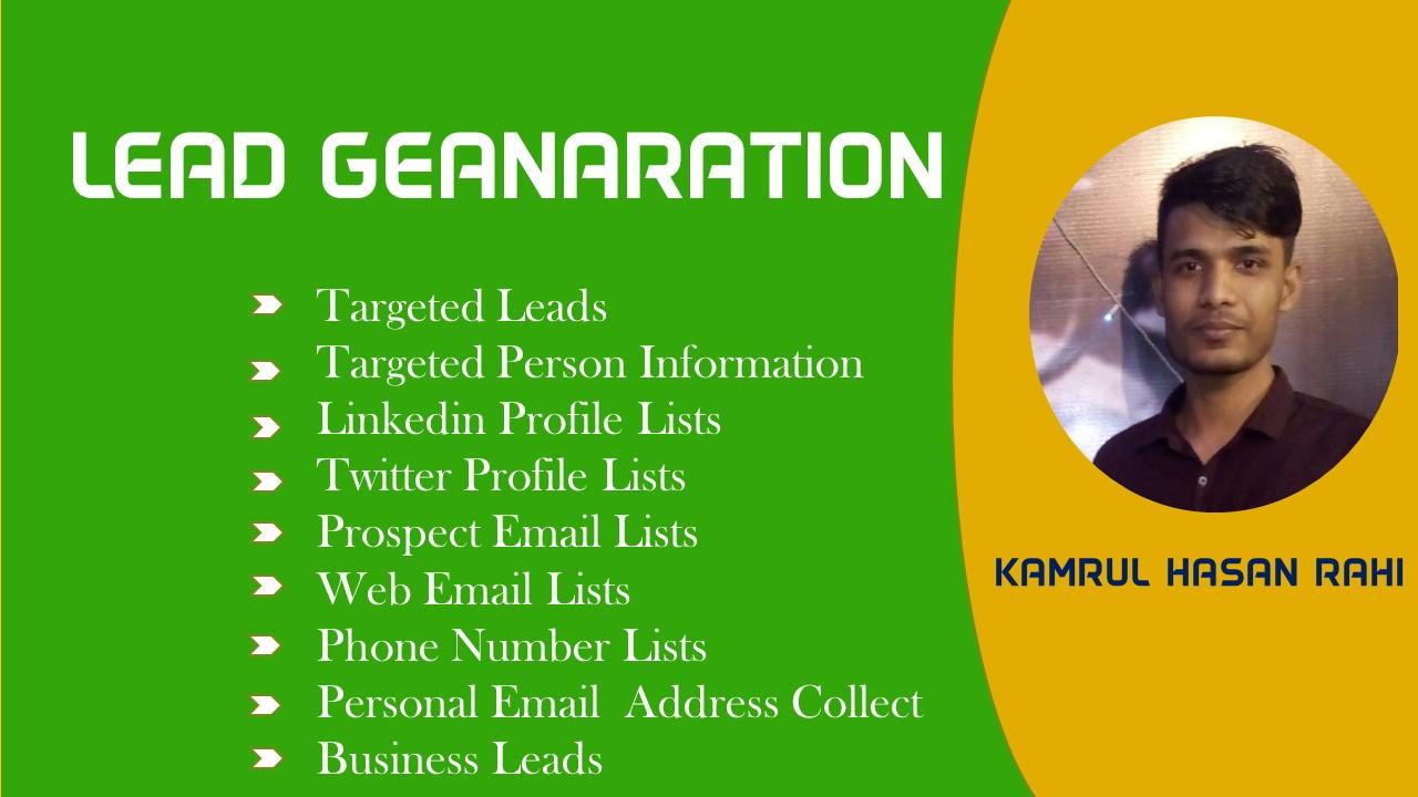 I Can Provide You Top 100 Targeted Business Lead