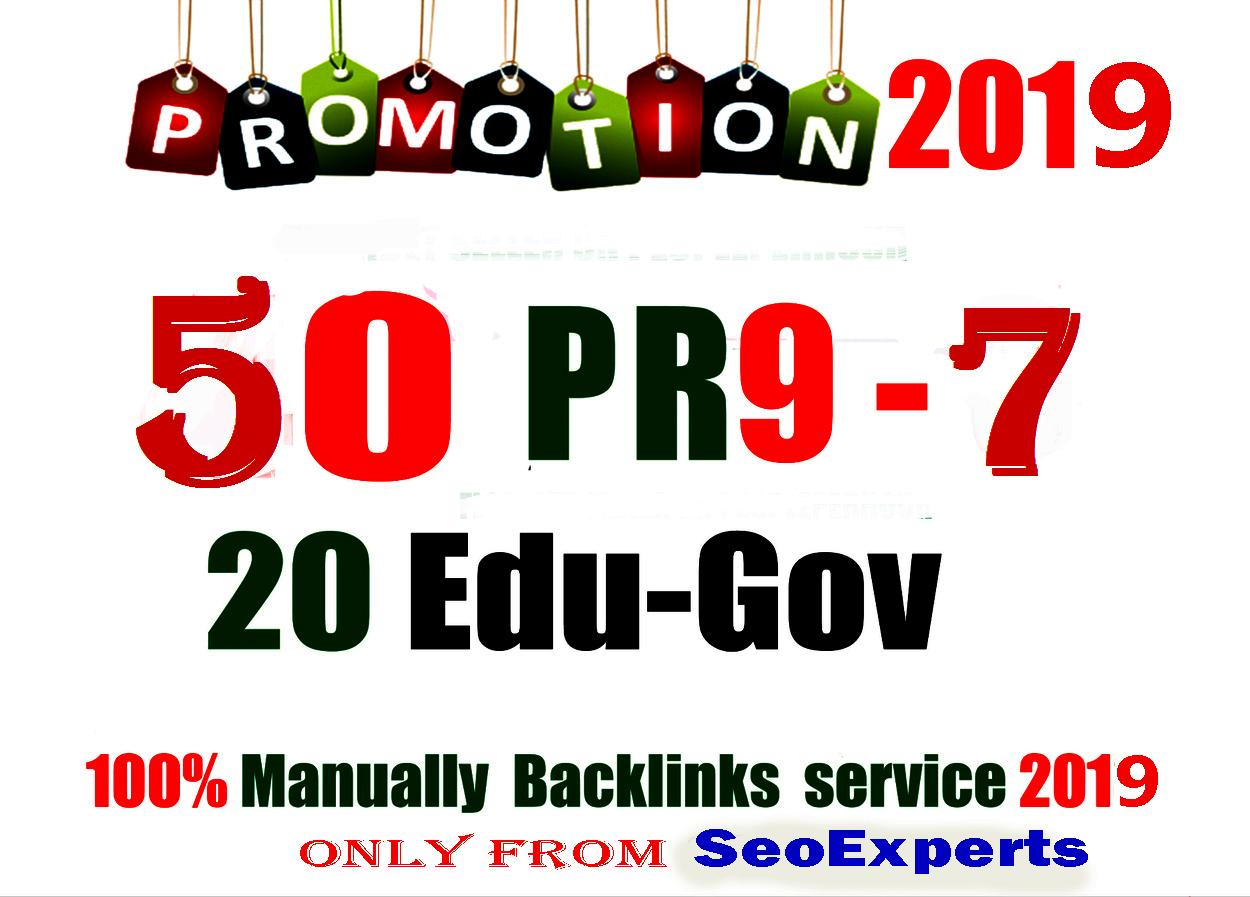 Exclusive 70 Backlink Service-50 PR9 DA 80-100+20 EDU/GOV HighPR Backlink ToFire Your Google Ranking