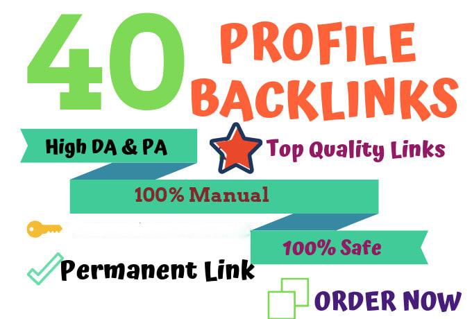 40 Pr9 - 80+ DA High Quality Keyword Related Unique Domain Contextual Permanent Backlinks