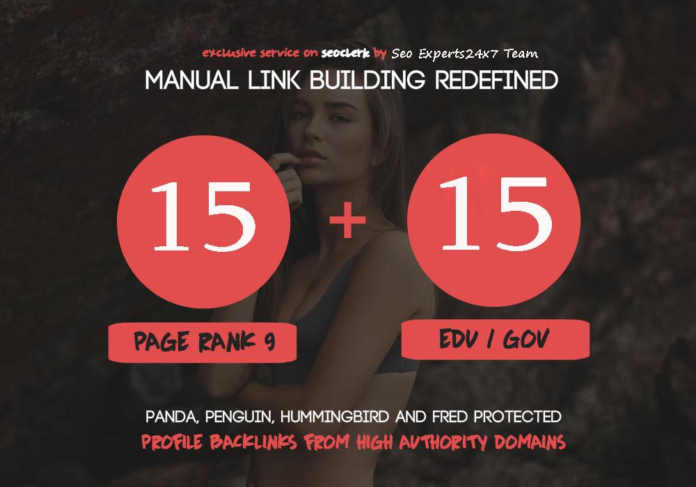 Fire Your Google Ranking - 15 Pr9 + 15 Edu - Gov High Pr SEO Authority Backlinks 