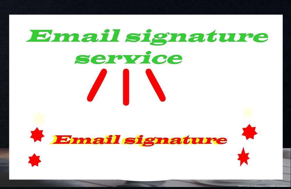 I will provided Email signature use html with setup instruction 