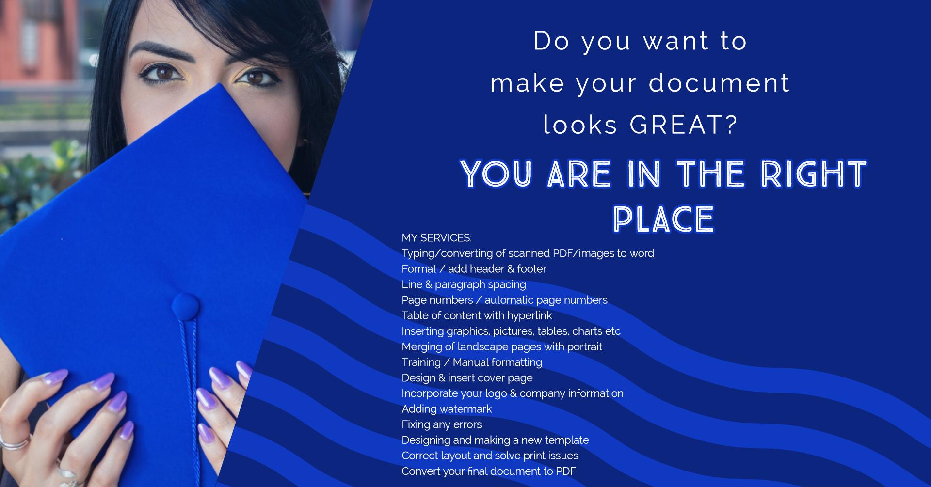 Edit, Format and Redesign your document