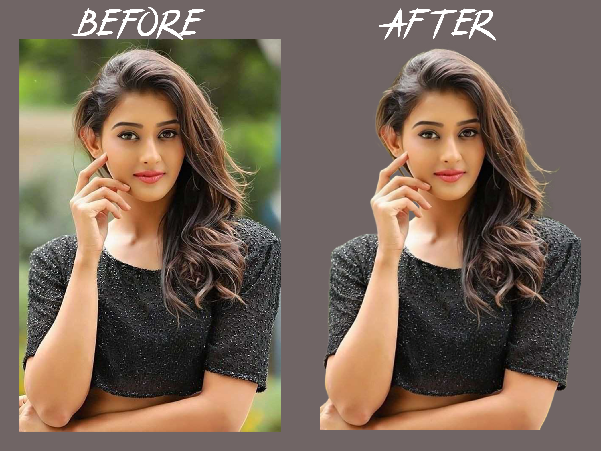 Superfast images background removal