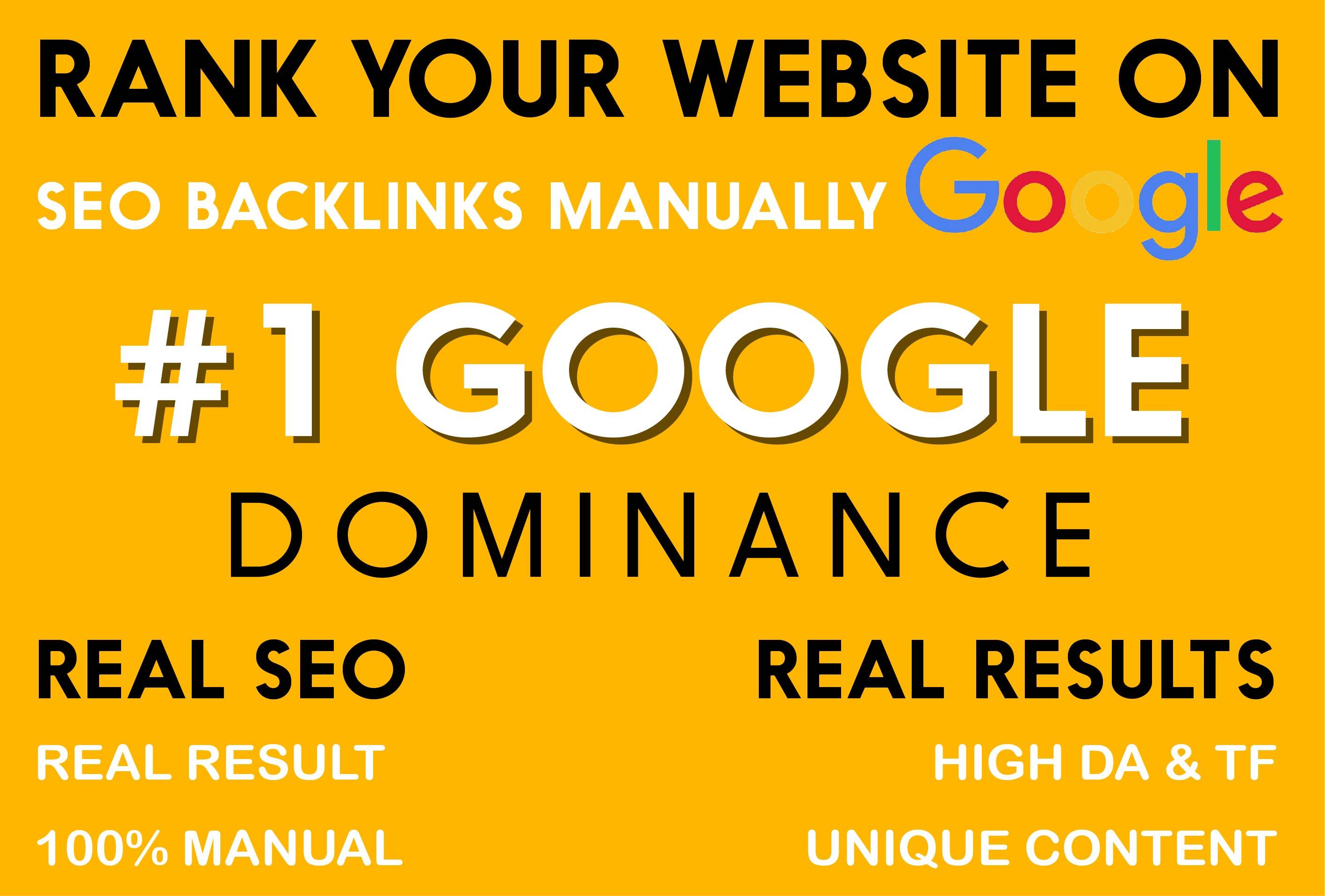 provide monthly SEO service, on and off page optimization for google top ranking