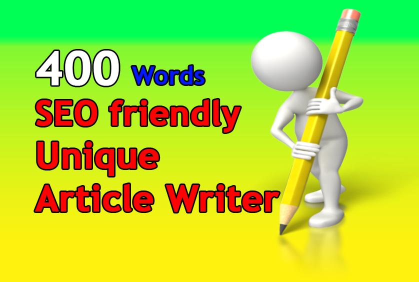 write 400 words unique seo friendly article 