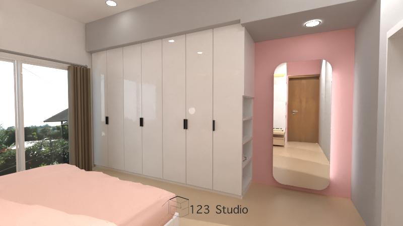 design and render a Bedroom interior