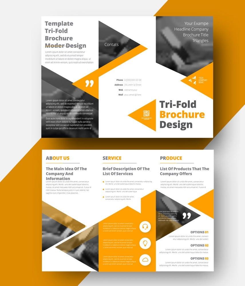 I will design print ready bifold or trifold brochure design