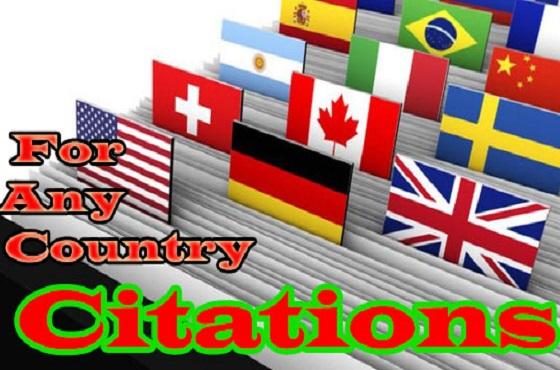  I will do Powerful 30 Citations For Any Country
