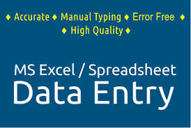 Data entry and freelancing and editing content job done by me with perfection