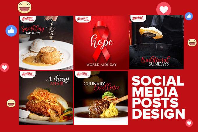 design social media posts graphics for facebook, instagram
