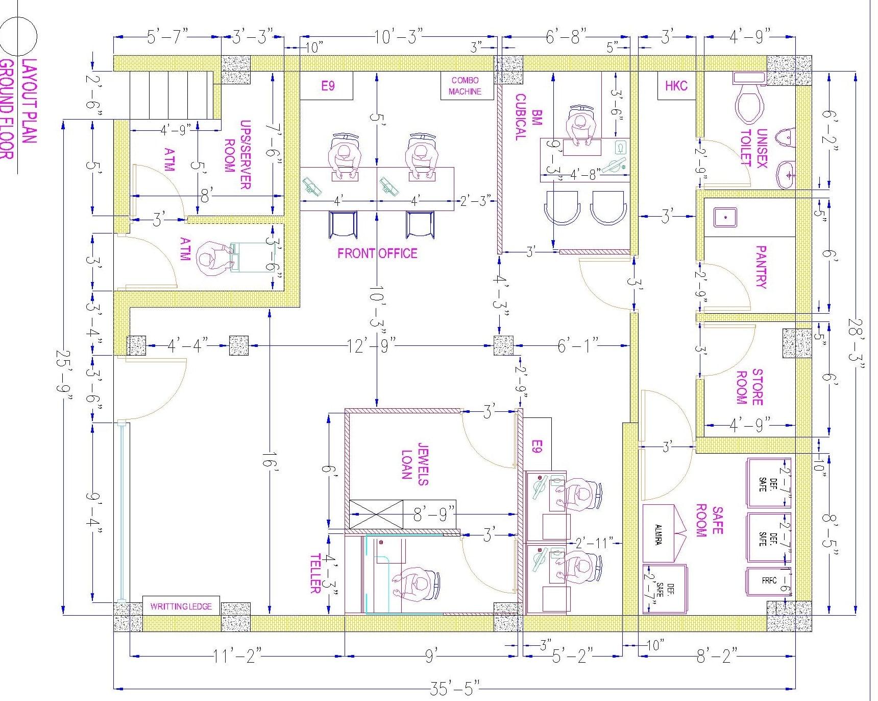 Autocad 2d Civil, Interior And Mechanical Drawings