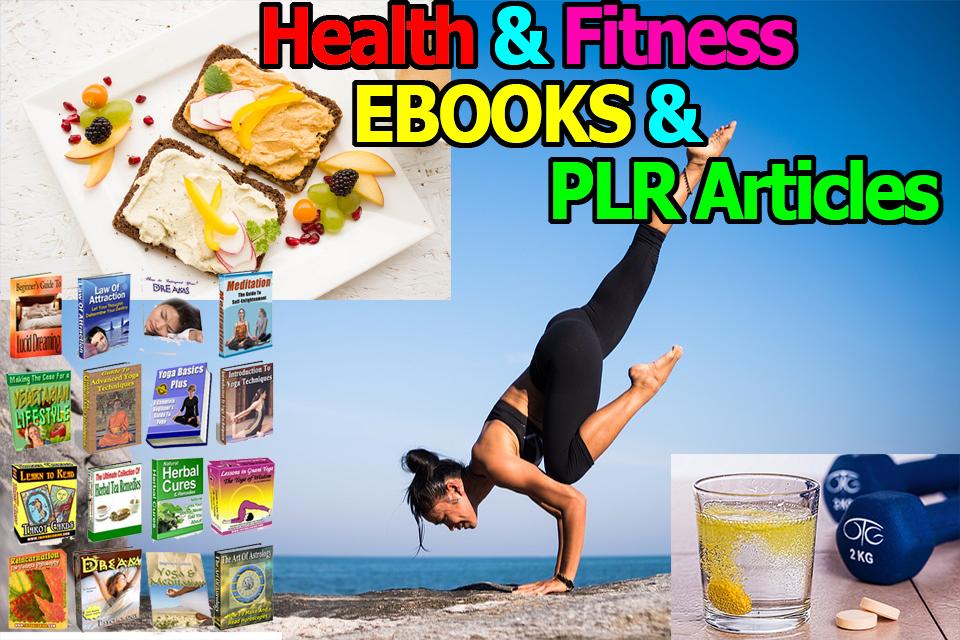 Get 500 MRR PLR EBooks 31K PLR Articles on Health Fitness with Bonuses Giveaway