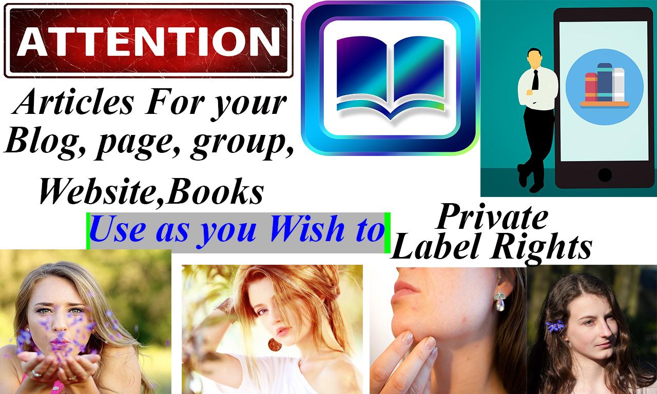 Get 3000Articles 15EBOOKS On Beauty Skin Care Hair and Acne with 63000 other articles on all niches